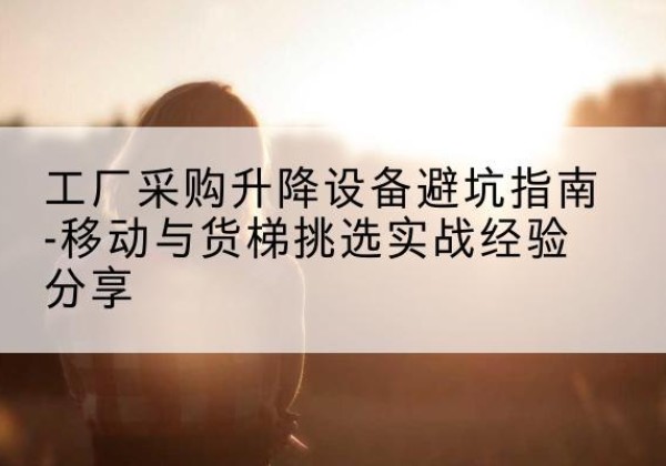 大东移动式升降机怎么选-工厂采购升降设备避坑指南-移动与货梯挑选实战经验分享